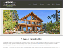 Tablet Screenshot of dakotaridgebuilders.com